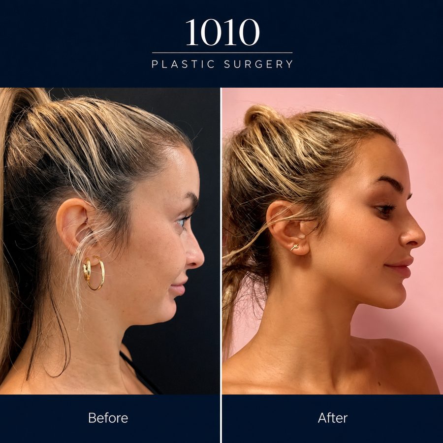 Chin liposuction before and after — 1010 Plastic Surgery