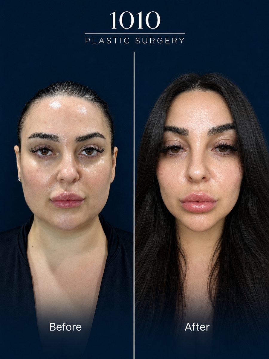 Chin liposuction before and after — 1010 Plastic Surgery